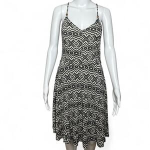 xhilaration junior size L Black and white boho dress